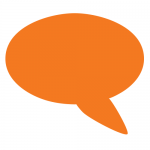 Speech Bubble Orange